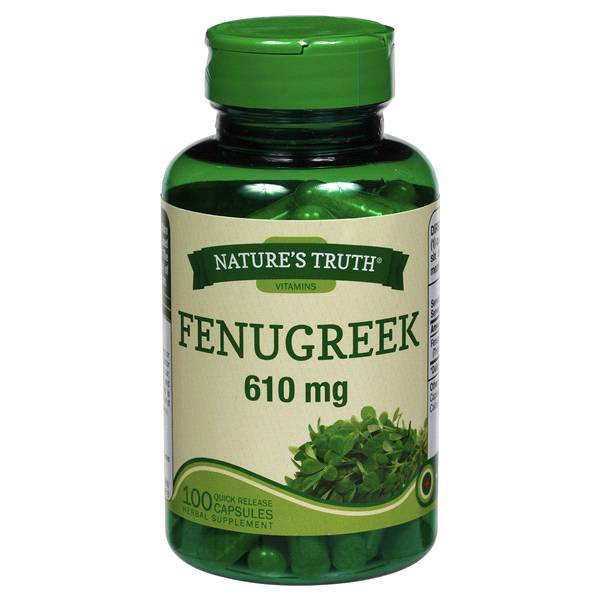 NATURE'S TRUTH FENUGREEK- Popular with Lactating Women 100 capsules
