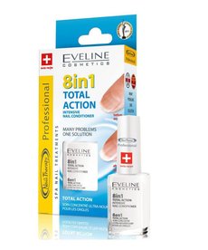 EVELINE Nail Therapy 8w1 Total Action Skoncentrowana Odżywka Do Paznokci 12ml