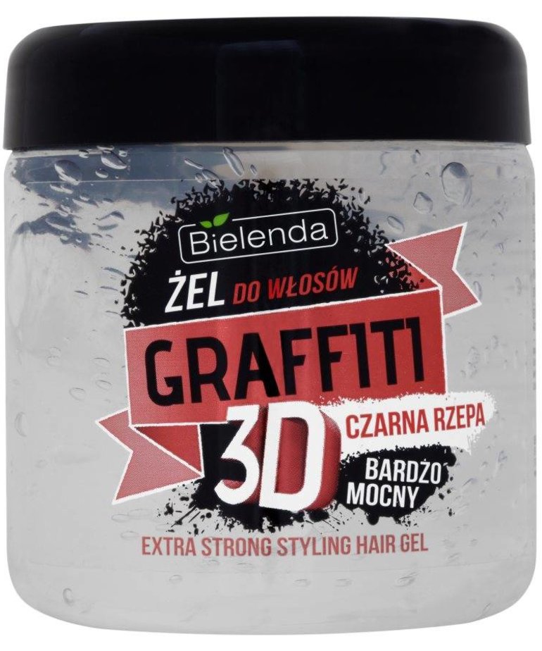 BIELENDA BIELENDA Graffiti Hair Gel Very Strong Black Turnip 250g