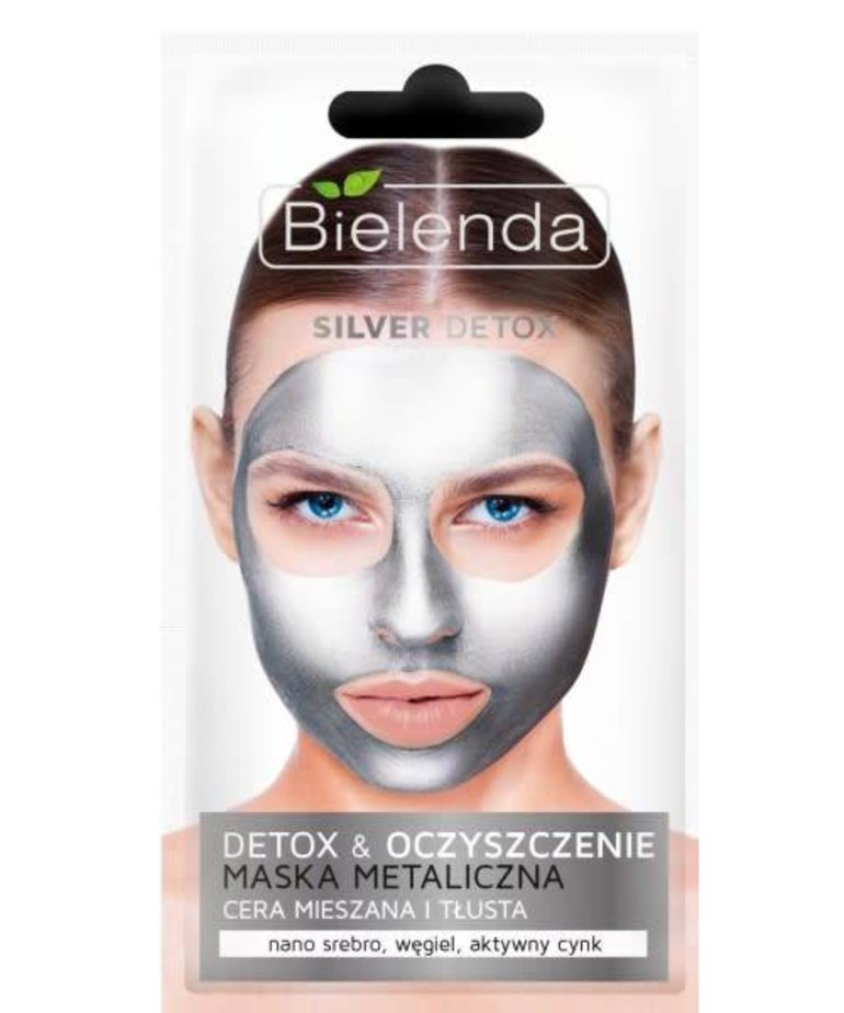 BIELENDA BIELENDA Silver Detox Metallic Mask for Mixed and Oily Skin 8g