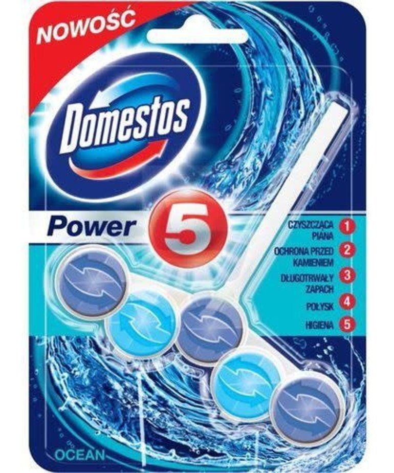 UNILEVER UNILEVER Domestos Power 5 Zawieszka Do WC Ocean 55g