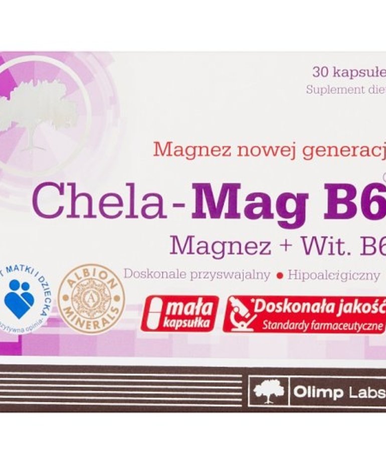 OLIMP LABS Chela-Mag B6 Magnesium + Wit B6 30 Capsules