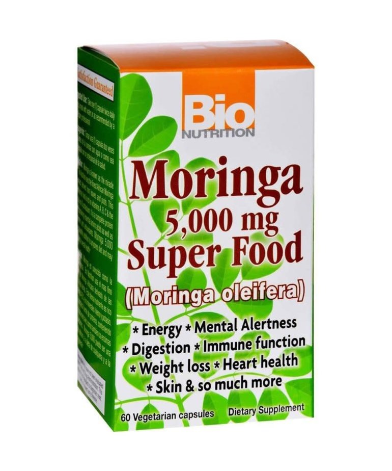 BIO NUTRITION BIO NUTRITION- Moringa 5,000 mg Super Food 60 caps