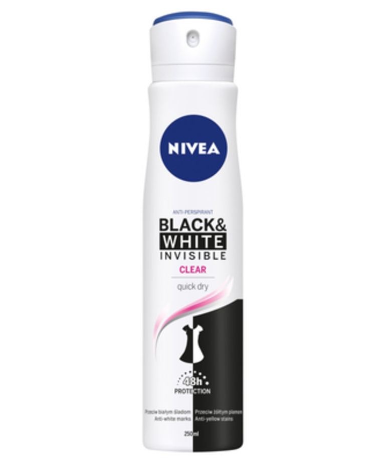 NIVEA Antyperspirant  Black & White Invisible Clear 150ml