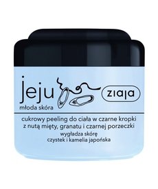 ZIAJA Jeju Cukrowy Peeling Do Ciała W Czarne Kropki  200ml