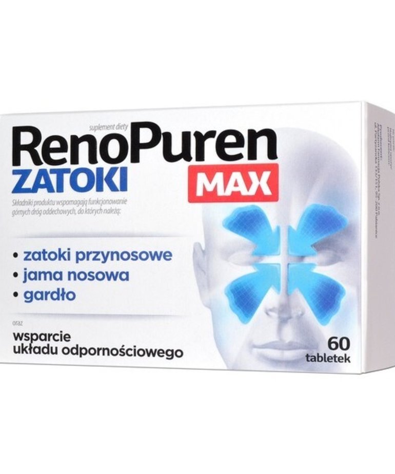 AFLOFARM RenoPuren Zatoki Max 60 tabletek