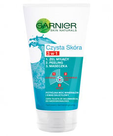 GARNIER Clean Skin 3 in 1 Cleansing gel + peeling + mask 150 ml