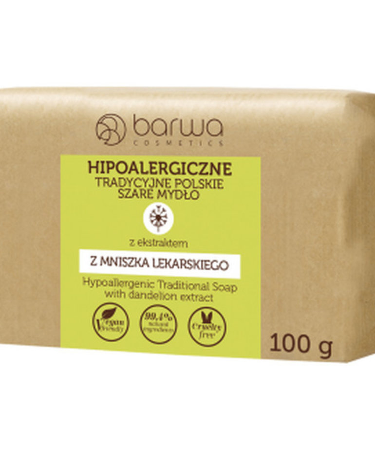 BARWA Hypoallergenic Gray Soap With Dandelion 100g