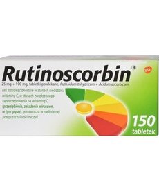 GSK RUTINOSCORBIN 150 tabletek