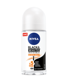 NIVEA Black&White Invisible Ultimate Impact Antyperspirant w Kulce dla Kobiet 50ml