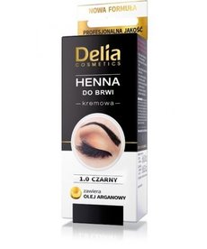 DELIA Henna Do Brwi Kremowa 1.0 Ciemny Czarny 2ml