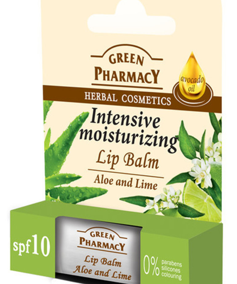 GREEN PHARMACY Balsam Do Ust Aloes I Limonka 3.6g