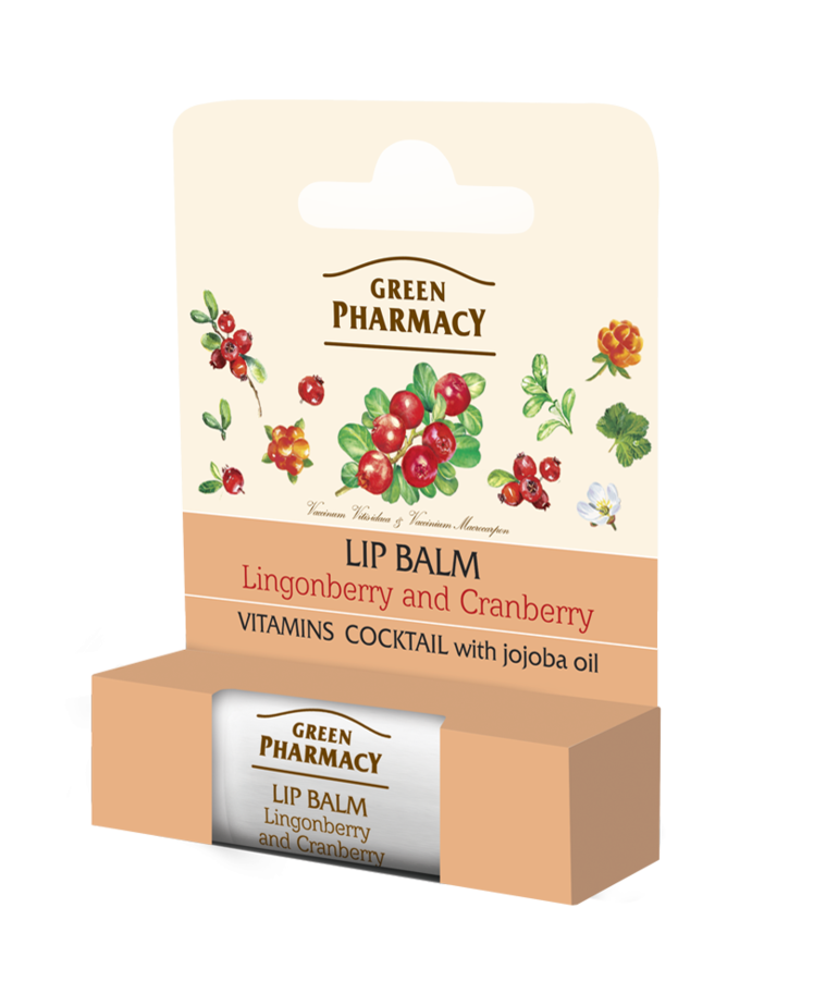 ELFA PHARM GREEN PHARMACY Lip Balm Brusznica and Cranberry 3.6g