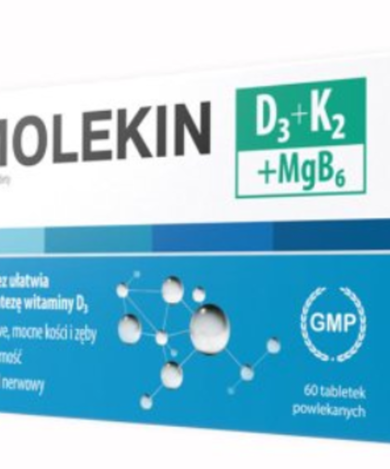 GMP Molekin D3+K2+MgB6 60 tabletek
