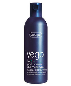 ZIAJA Yego 3W1 Shower Gel For Men Face Body Hair 300ml