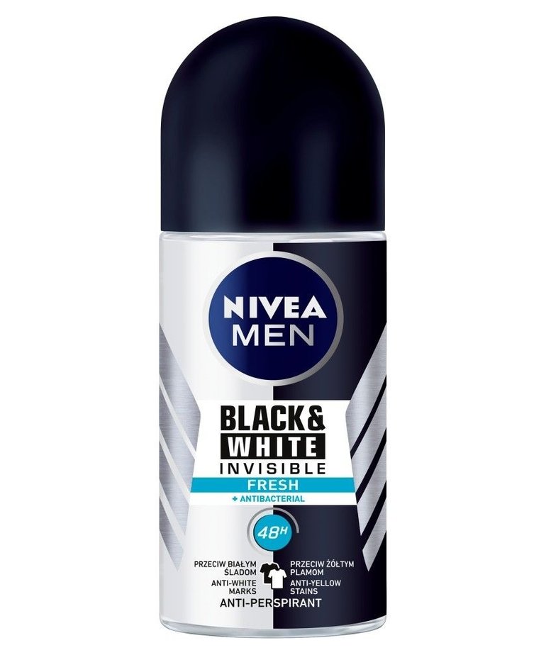 NIVEA MEN  Black&White Invisible Fresh Antyperspirant dla Mężczyzn 50 ml