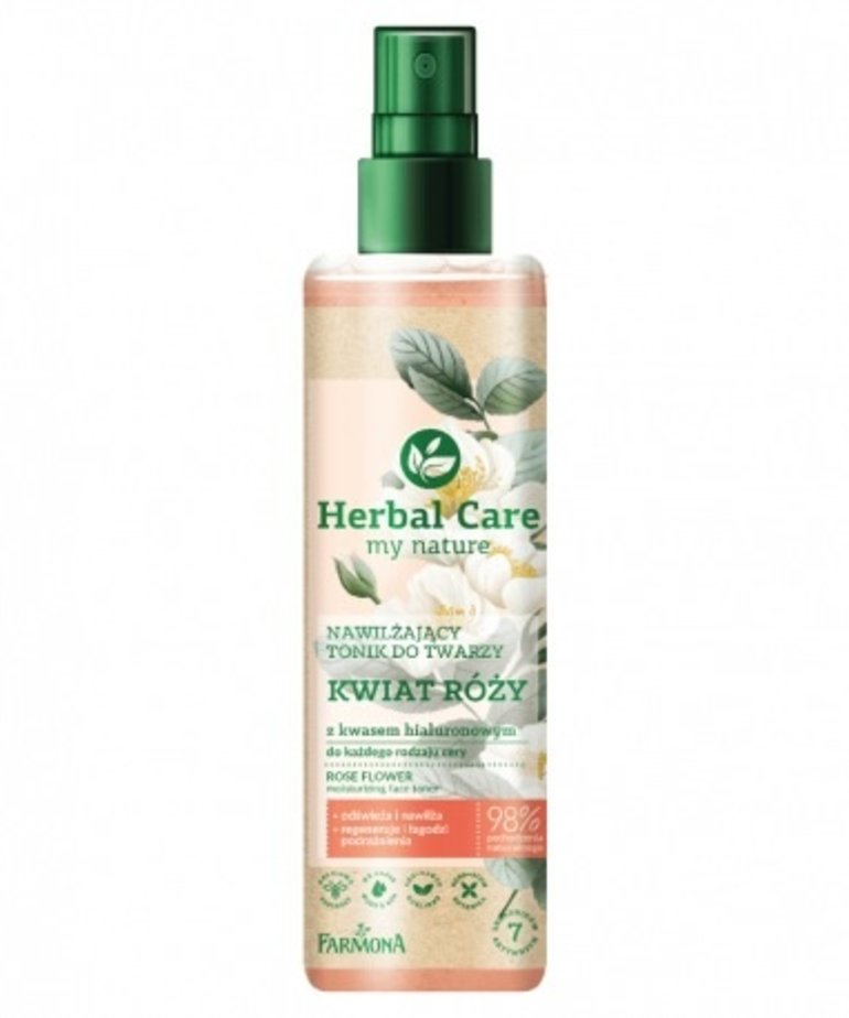 FARMONA Herbal Care Nawilżający Tonik do Twarzy Kwiat Róży 200ml
