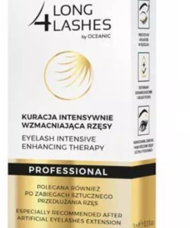 LONG4LASHES Kuracja Intensywnie Wzmacniająca Rzęsy 3ml