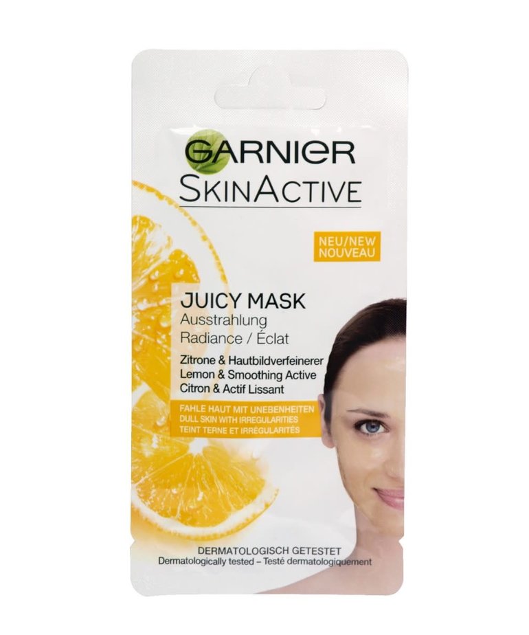 GARNIER Skin Active Juicy Peel Mask Maseczka Dodająca Blasku  8ml