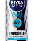 NIVEA MEN Antiperspirant Black & White Invisible Fresh 150ml