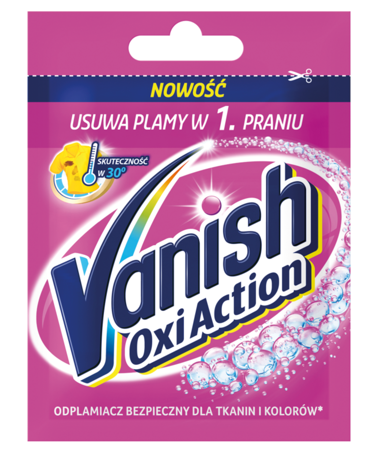 VANISH Oxi Action Odplamiacz do Tkanin i Kolorowów 30g