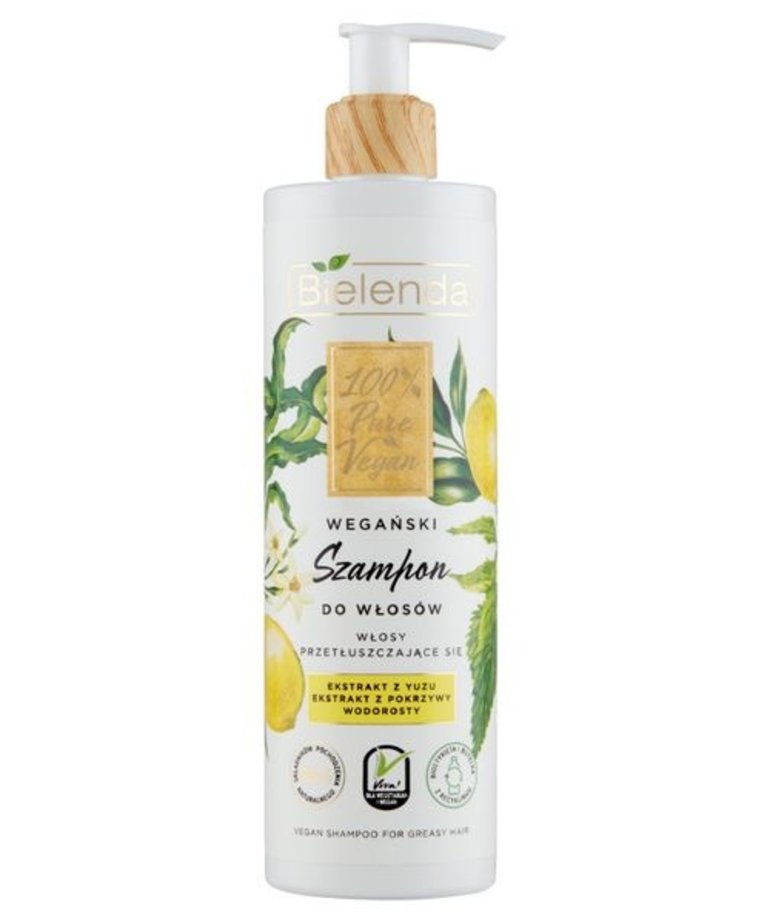 BIELENDA 100% Pure Vegan Szampon do Włosów Przetłuszczających sie 400ml