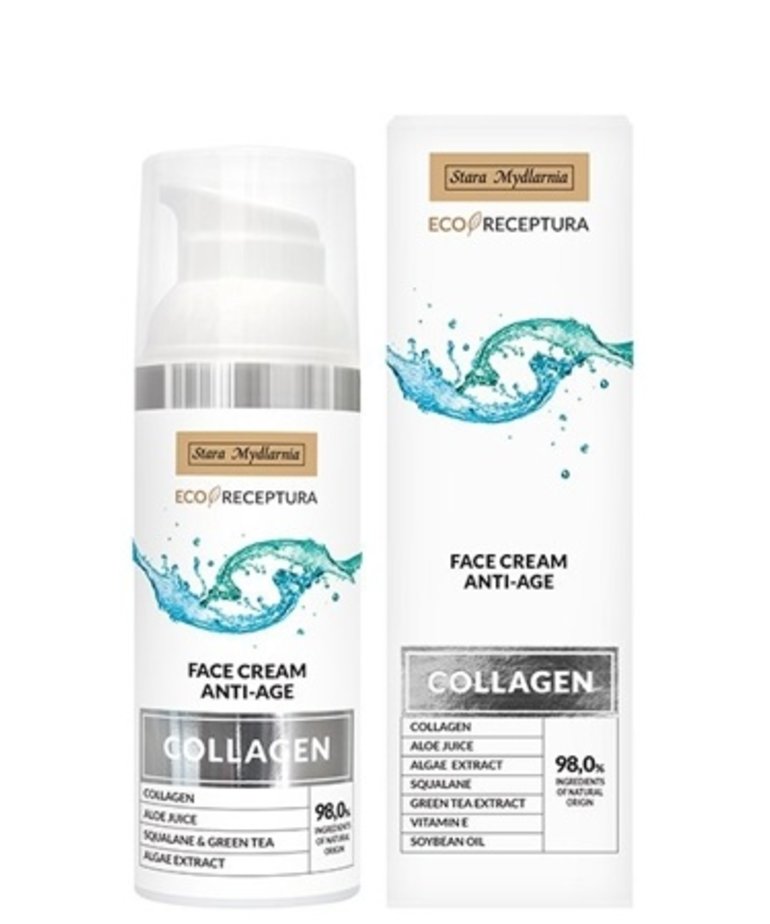 STARA MYDLARNIA Eco Receptura Collagen Krem do Twarzy z Kolagenem Morskim 50ml