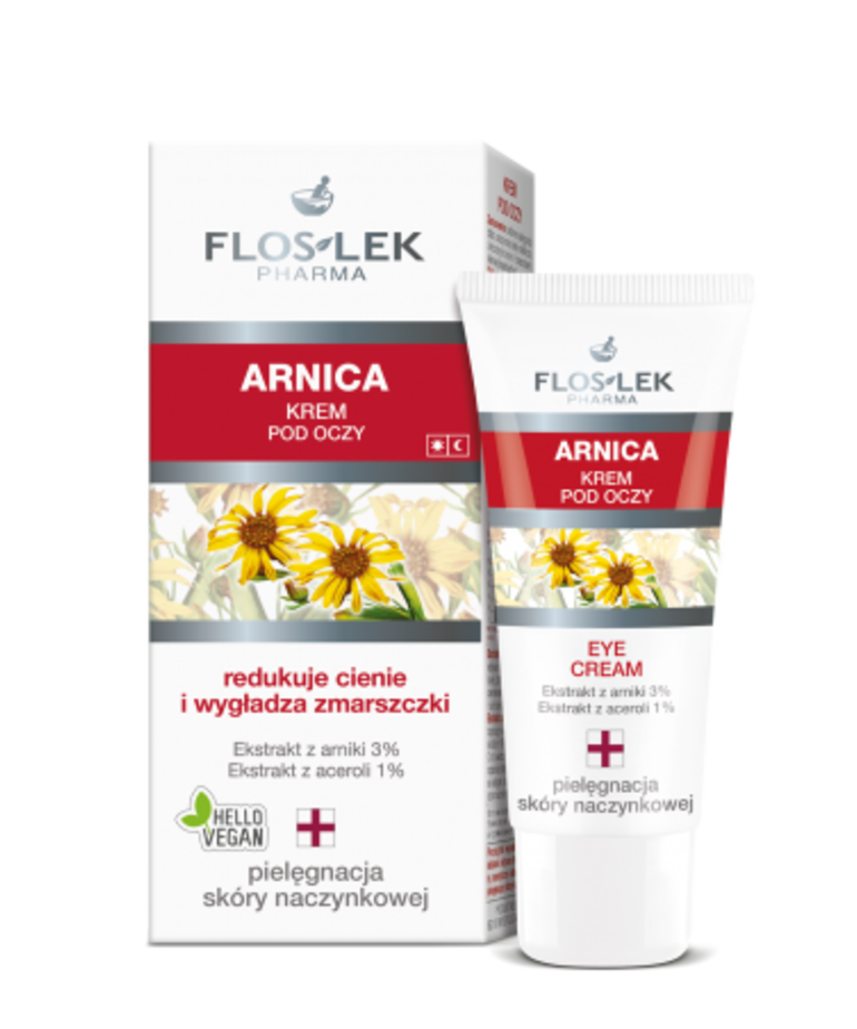 FLOSLEK FLOSLEK Arnica Krem Pod Oczy Do Skóry Naczynkowej  30ml