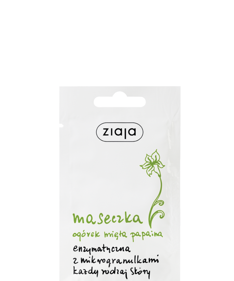 ZIAJA Enzymatic Mask with Micro Granules Cucumber Mint Papain 7ml