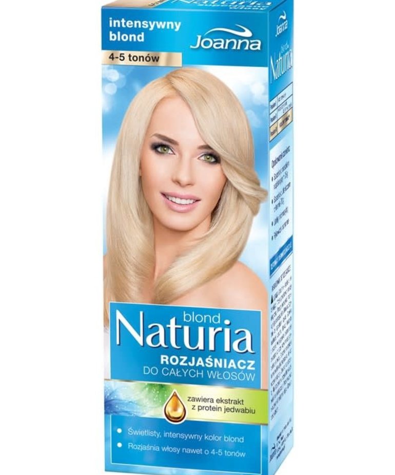 JOANNA Naturia Rozjaśniacz do Całych  Włosów 4-5 Tonów Intensywny Blond