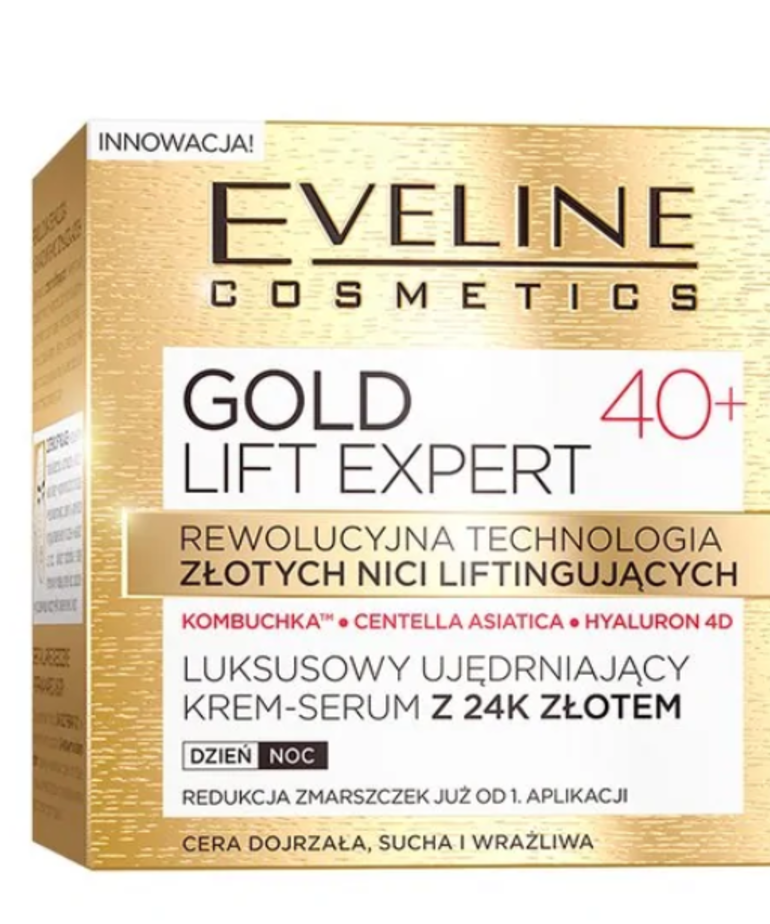 EVELINE Gold Lift Expert 40+ Firming Cream Serum with Gold Day / Night 50ml
