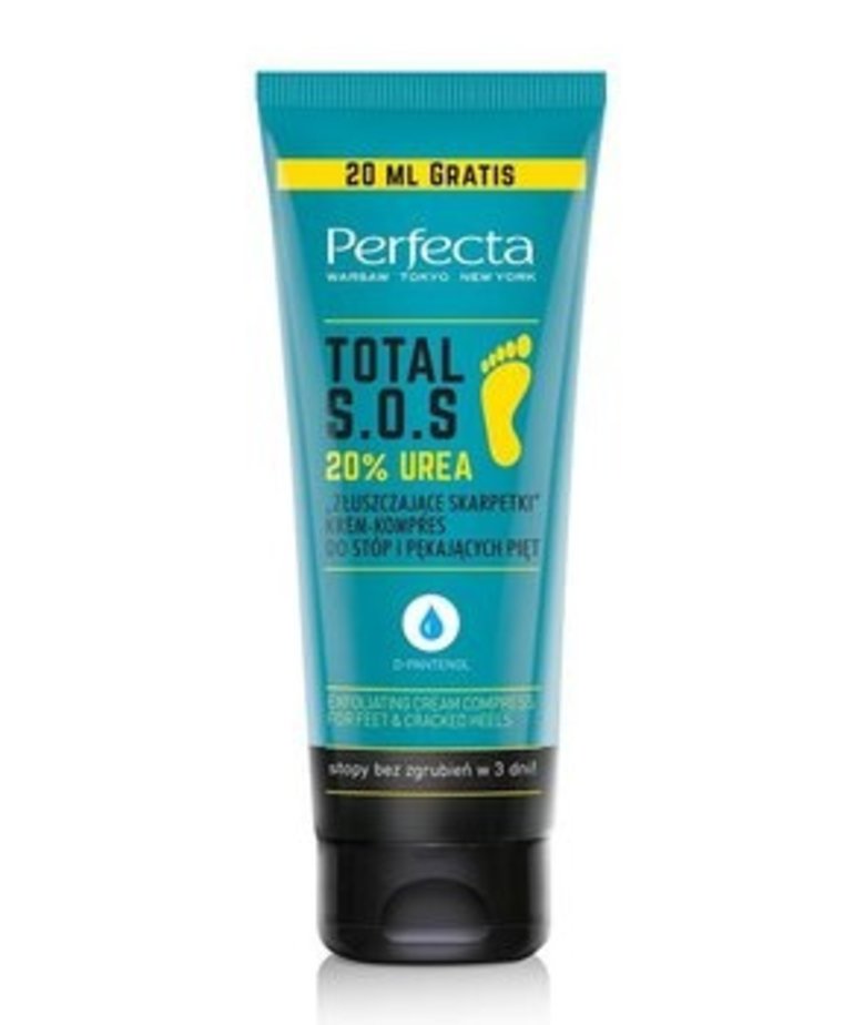 PERFECTA S.O.S 20% Urea Exfoliating Socks Foot Cream-Compress 120ml