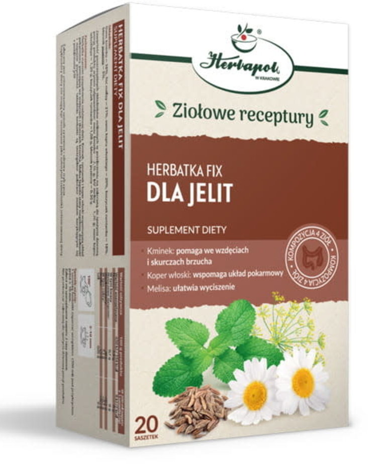 HERBAPOL Herbatka Fix dla Jelit 20 sasz