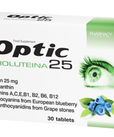 PHARMACY LABORATORIES Opitc Bioluteina 25mg 30 Tabletek