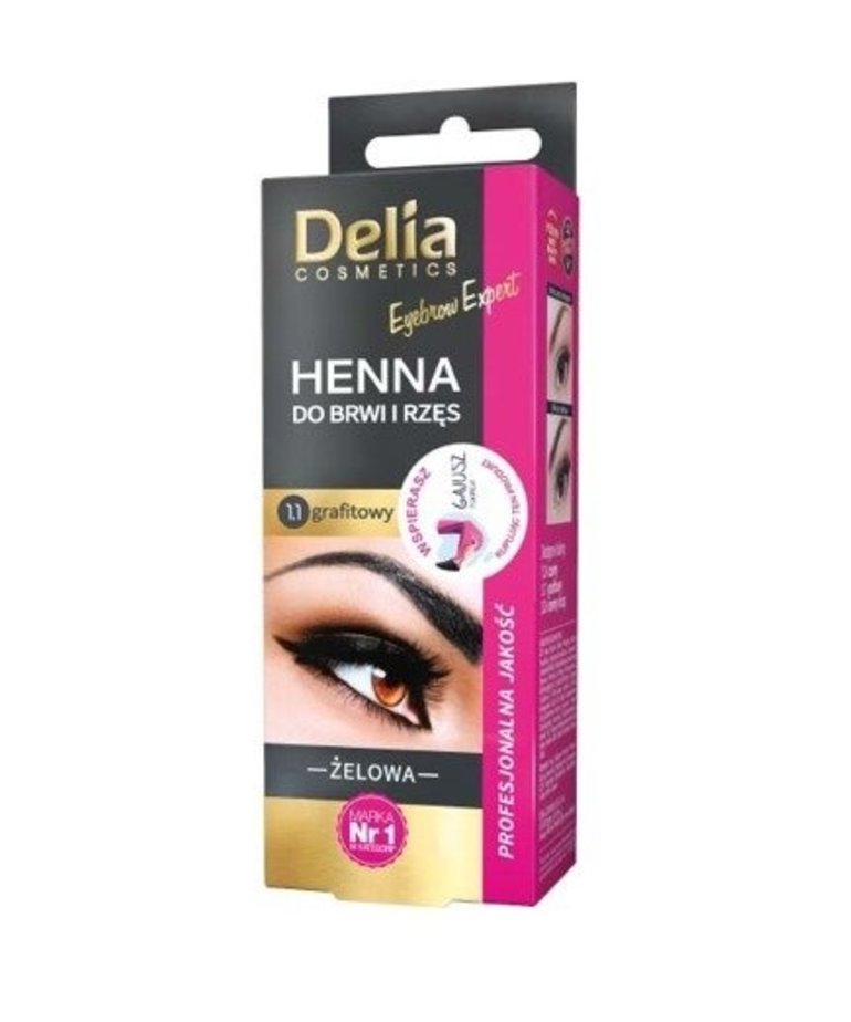 DELIA DELIA Henna For Eyebrows And Gel Eyelashes 1.1 Graphite 15ml