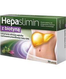 AFLOFARM Hepaslimin Z Biotyną 30 tabletek
