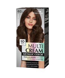 JOANNA Hair Dye Multi Cream Metallic Color 40.5 Cool Brown