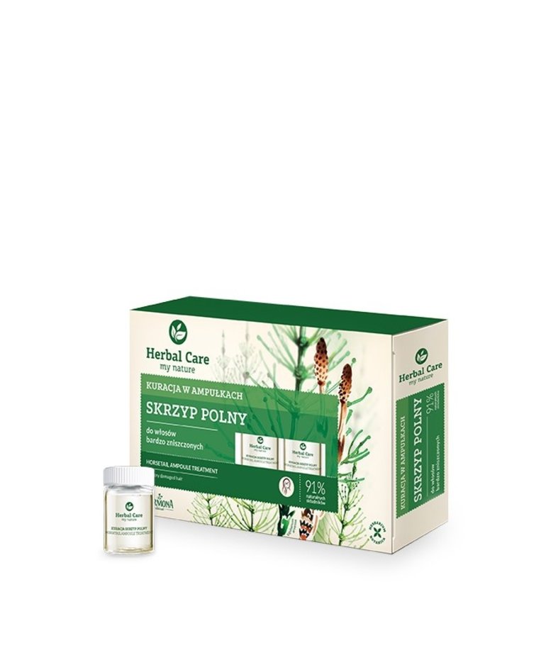 FARMONA Herbal Care Skrzyp Polny do Włosów Zniszczonych 5 Ampułek x 5ml