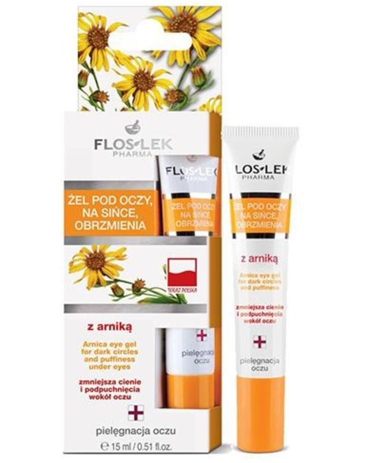 FLOSLEK FLOSLEK Żel Pod Oczy Z Arniką Na Obrzmienia 15ml
