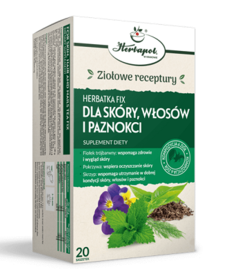 HERBAPOL Herbatka Fix dla Skóry, Włosów i Paznokci 20sztuk