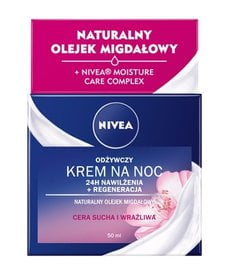 NIVEA Odżywczy Krem Na Noc 24h Nawilżenia+Regeneracja 50ml