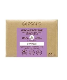 BARWA Hipoalergiczne Polskie Szare Mydlo Z Ekstraktem Z Lukrecji 100g