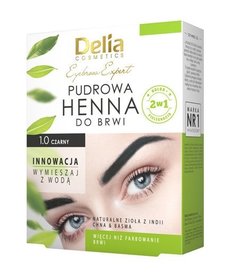 DELIA DELIA Powder Henna For Eyebrows 1.0 Black 4g