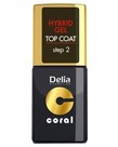 DELIA Coral Hybrid Gel Emalia Do Paznokci Top Coat 11ml