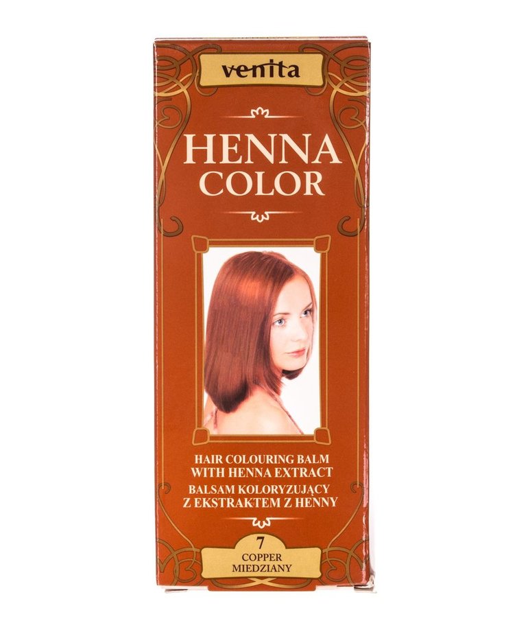 VENITA Henna Color Balsam Koloryzujący z Ekstraktem z Henny 7 Miedziany 75ml