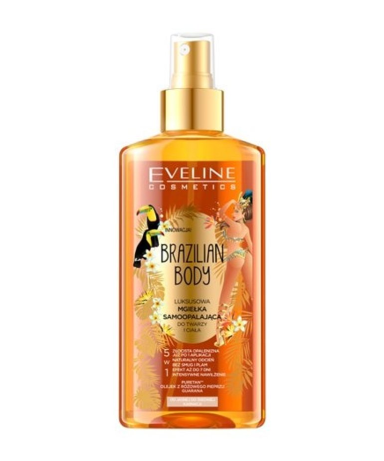 EVELINE Brazilian Body 5W1 Mgiełka Samoopalająca Do Twarzy I Ciała 150ml