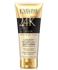 EVELINE 24K Gold & Caviar Luxurious Regenerating Golden Hand Cream 100ml
