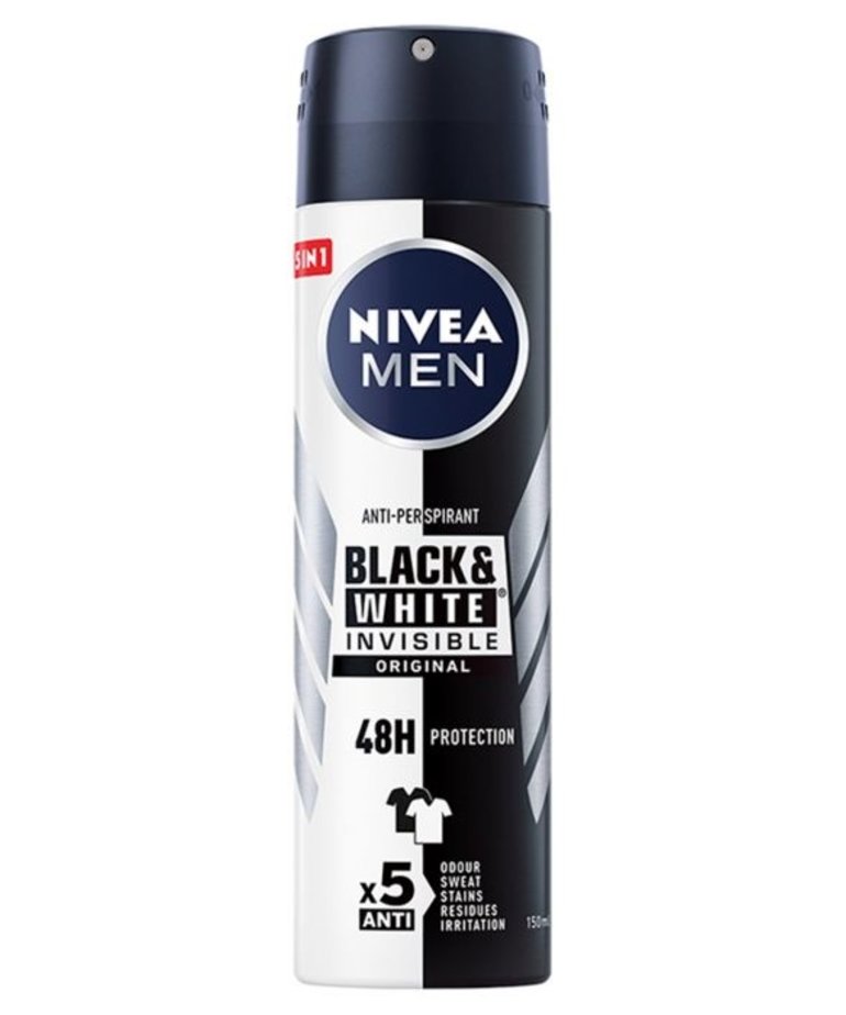 NIVEA Men Antyperspirant Invisible Black&White Original 150ml