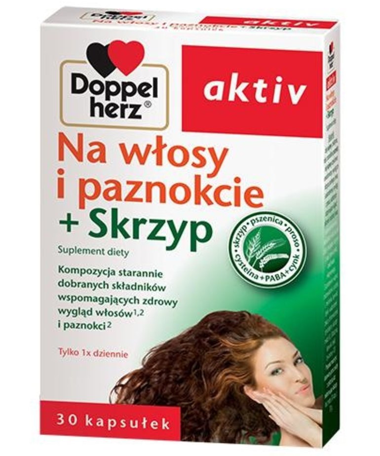 DOPPEL HERZ For Hair and Nails + Horsetail 30 caps