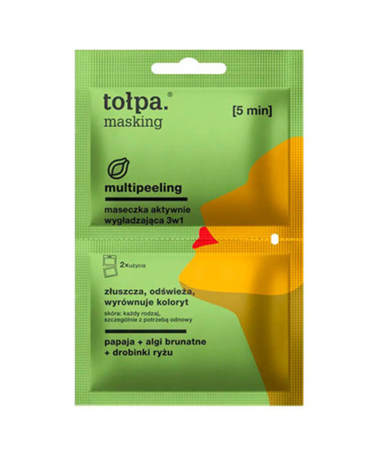 TOLPA TOŁPA Masking Multipeeling 3W1 Maseczka Aktywnie Wygładzająca 2x5ml
